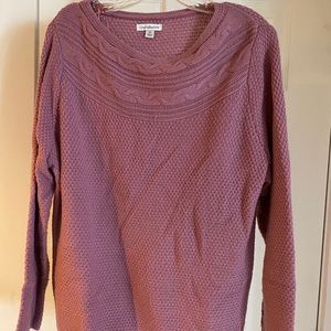 Croft & Barrow mauve sweater size XL
